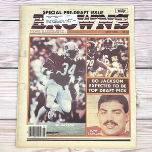 1986 Cleveland Browns News/Illustrated NFL Pre-Draft Bo Jackson Charles Haley